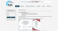 Desktop Screenshot of kaa.co.il