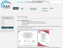 Tablet Screenshot of kaa.co.il